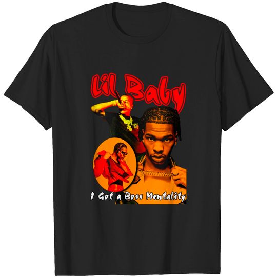 Lil Baby Vintage 90s Shirt , Hip hop RnB shirt, Graphic tee Black Navy Shirt