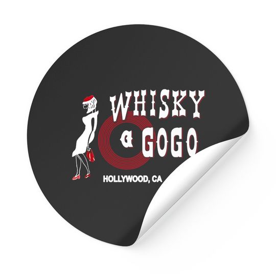 1990s Whisky A-Go-Go Vintage Promo Sticker Stickers
