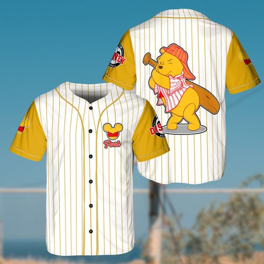 Winnie The Pooh For Disney Baseball Jersey