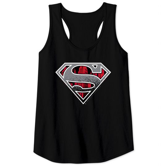Superman Logo Grunge Tank Top