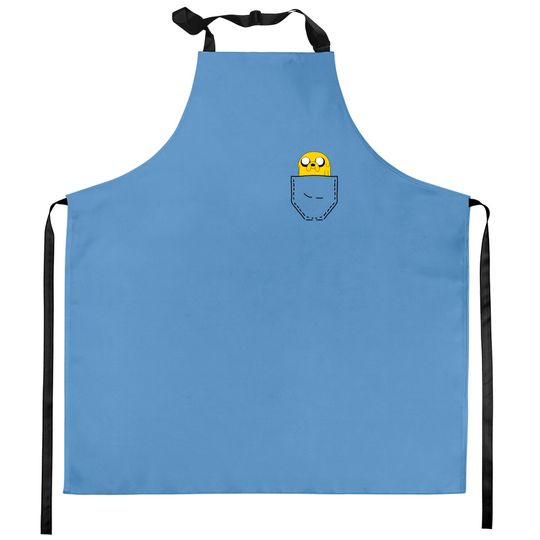 Jake in the pocket - Adventure Time - Kitchen Aprons