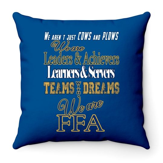 WE ARE FF= FARMER Throw Pillows