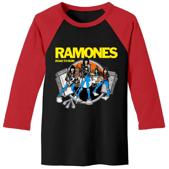 Roud to tour - Ramones - Baseball Tees