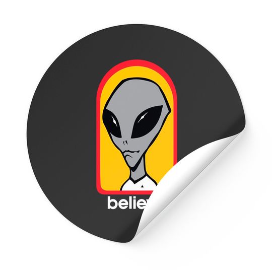 Vintage 1990s Alien Workshop "Believe" Skate Sticker