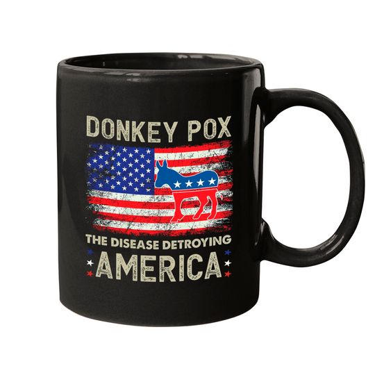 Donkey Pox The Disease Destroying America Donkeypox Mugs