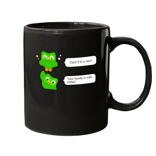 Evil Duo Meme - Duolingo - Mugs