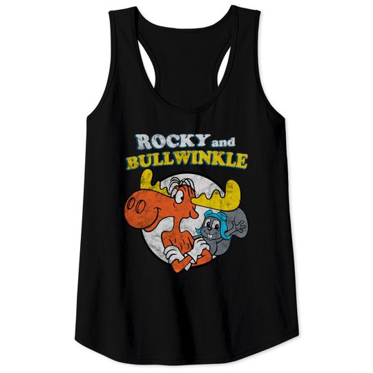 Rocky and bullwinkle Vintage - Bullwinkle - Tank Tops