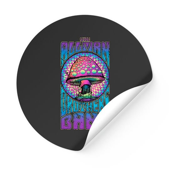 The Allman Brothers Band Unisex Stickers: Mushroom