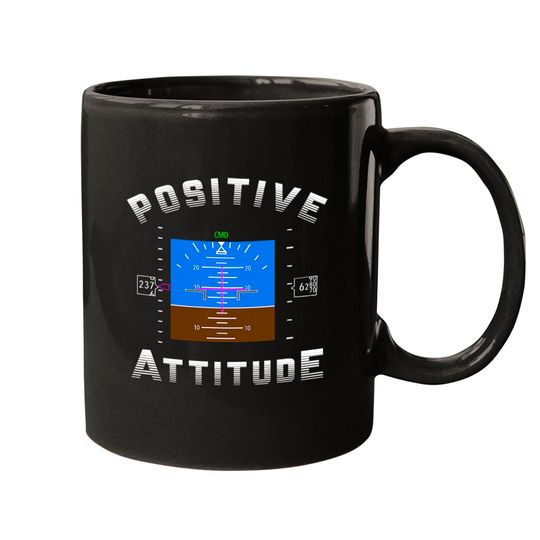Positive Attitude Aviation Pilot Primary Flight Mugs