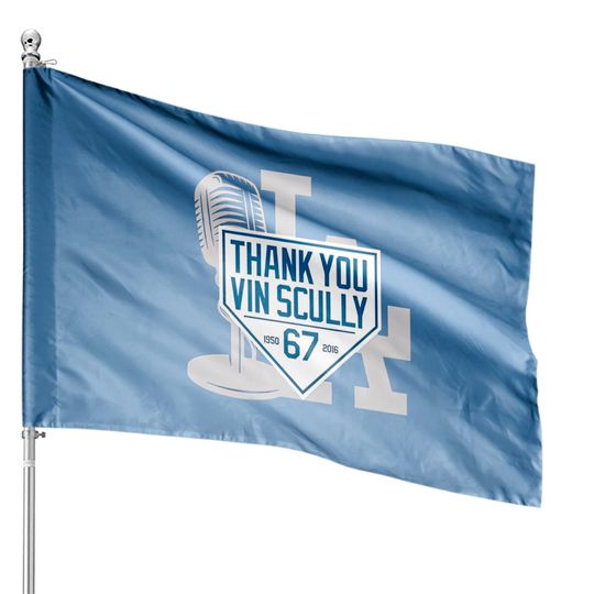 Thank You Vin Scully 1950-2016 67 - Rip Vin Scully House Flags