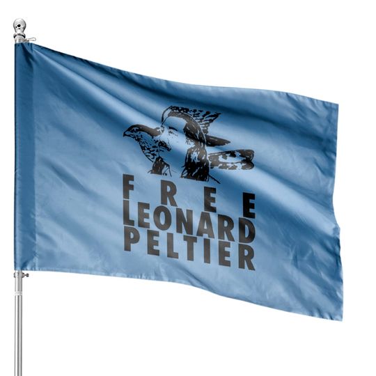 fr€€ Leonard Peltier House Flags American Indian