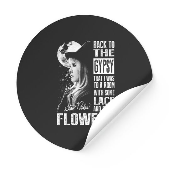 Stevie Nicks Stickers, Back To The Gypsy Sticker Sticker, Stevie Nicks Signature