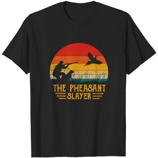 Vintage Sunset Pheasant Hunting Pheasant Slayer T-shirt
