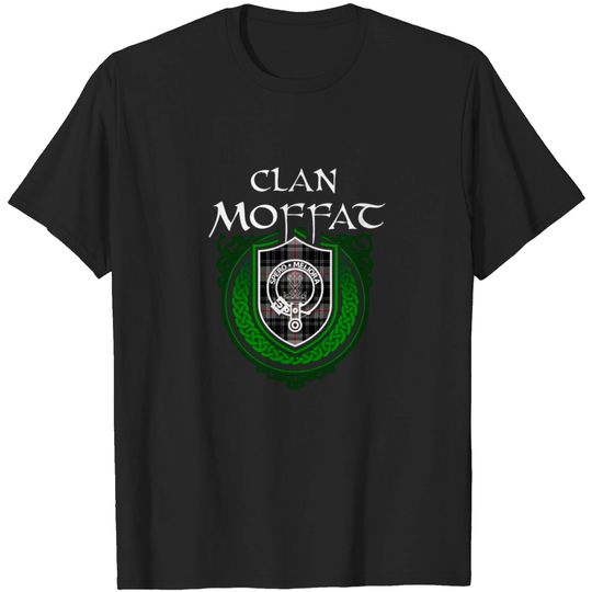Moffat Surname Scottish Clan Tartan Crest Badge T-shirt