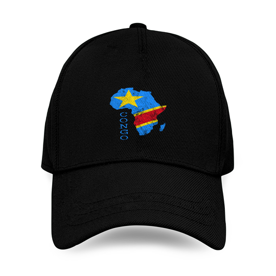 Congo Africa Map Congolese Flag African Roots Drc Pride Baseball Cap