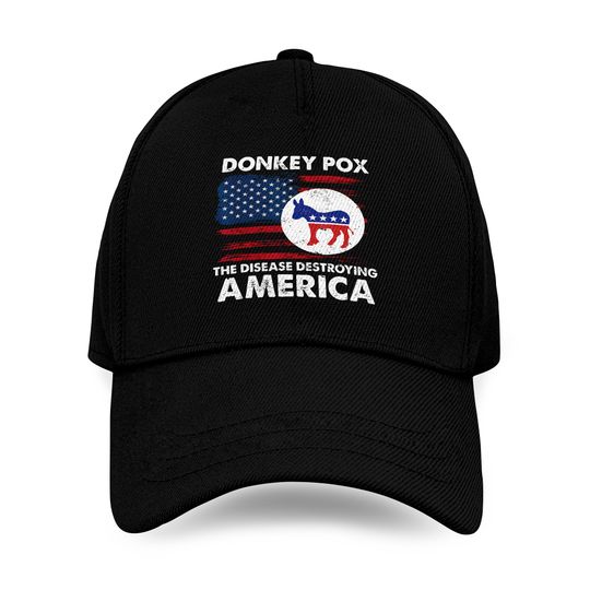 Donkey Pox The Disease Destroying America Back Print Baseball Cap