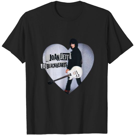 Joan Jett Official Heart Guitar Tee T-Shirt