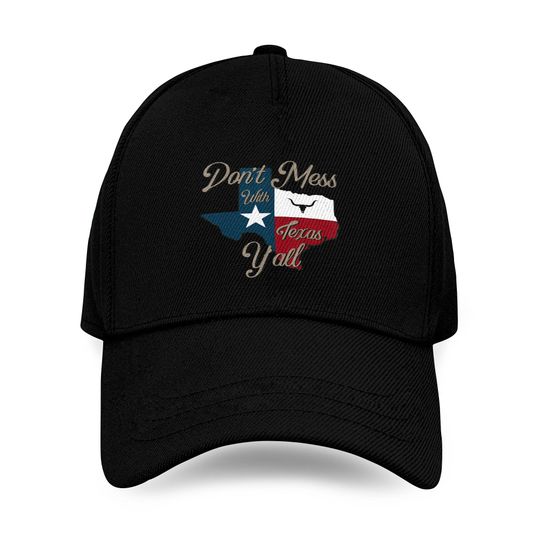 Don't Mess With Vintage Texas Baseball Caps