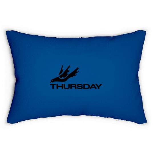 thursday band Lumbar Pillows