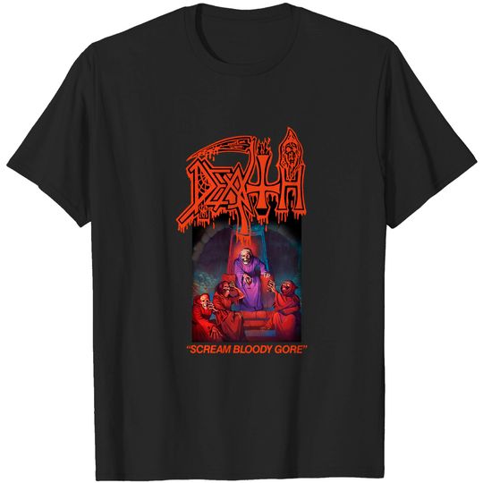 NEW DEATH SCREAM Bloody Gore T-Shirt, Hip Hop Fan Shirt