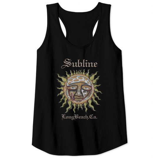Sublime Stamp Sun Tee, Super Soft Vintage Style Tank Tops in Men's