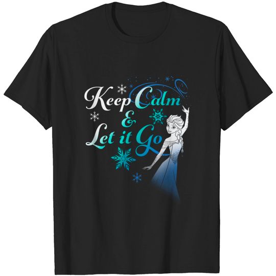 Frozen Elsa Keep Calm & Let It Go Graphic T-shirt