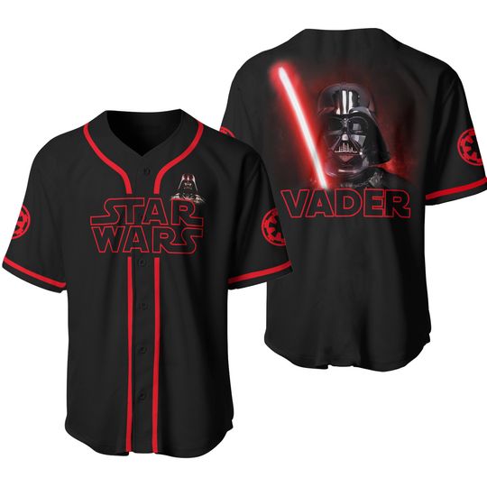 Star Wars Baseball Shirt, Custome Name Darth Vader Baseball Jersey