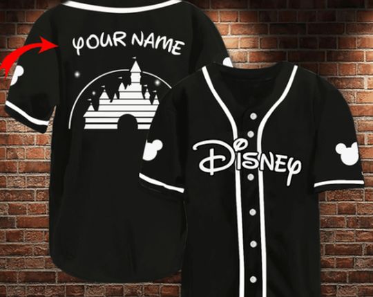 Disney Baseball Jersey custom name, Custom Baseball Jersey