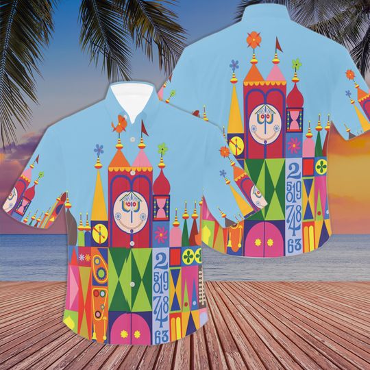 It's A Small World Disney Parks Inspired Hawaiian Shirt