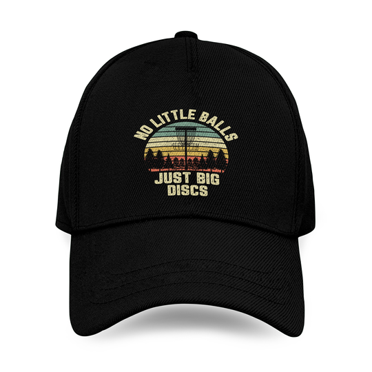 Disc Golf Trucker Hat Funny Retro No Little Balls Disc Golf Gift Baseball Caps