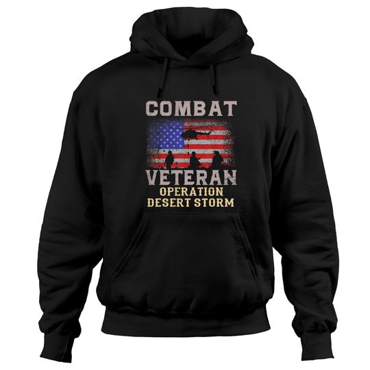 Combat Veteran Operation Desert Storm Military Hoodies