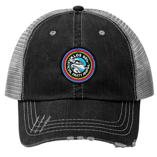 KLOS LA Party Animal / Defunct 80s Radio Station Logo - Radio Station - Trucker Hats