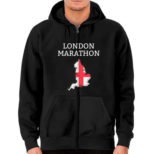 London Marathon Zip Hoodies