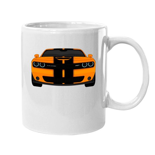 CHALLENGER ORANGE - Dodge Hellcat Challenger - Mugs
