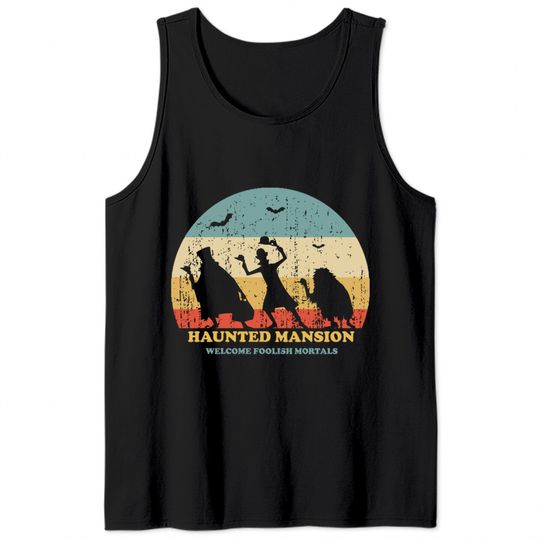 Haunted Mansion Vintage Retro Sunset - Haunted Mansion - Tank Tops