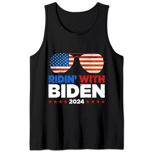 Ridin' With Biden Joe Biden 2024 Election For Pres Tank Tops