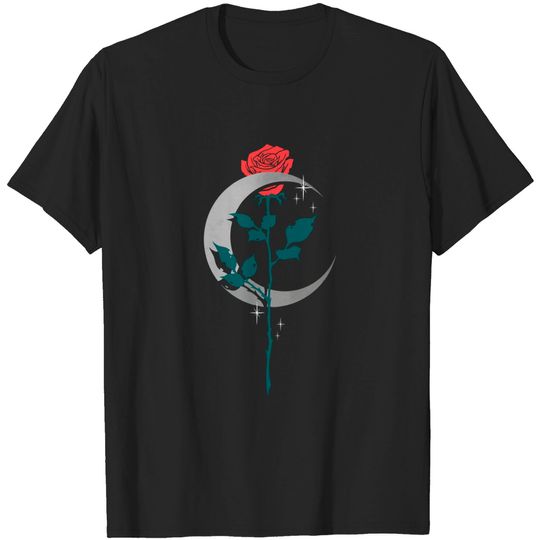 Moon Rose - Rose - T-Shirt