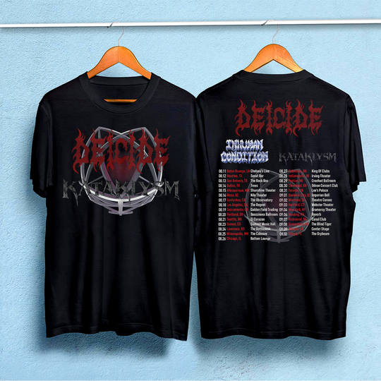 Deicide Music Summer World Tour 2022 T Shirt