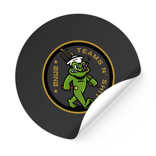 US Navy Seal 5326 Freddie Frog Throwback - Us Navy Seal Apparel - Stickers