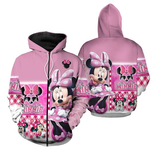 Minnie Mouse | Disney 3D Zip Hoodie