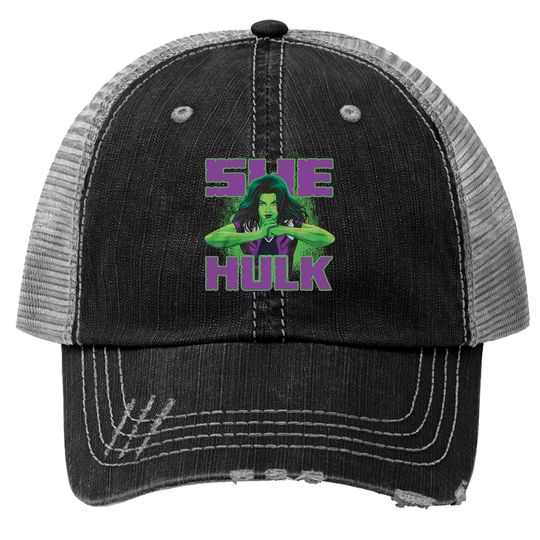 She Hulk Cracking Trucker Hats