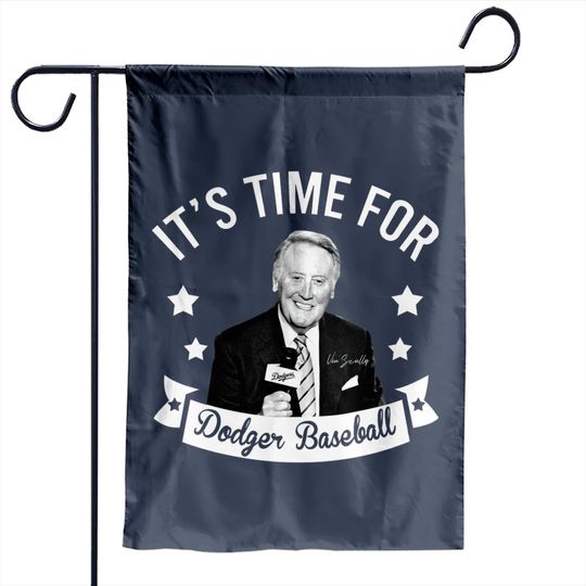 It's Time For Dodger Baseball Garden Flags, RIP Vin Scully Garden Flags