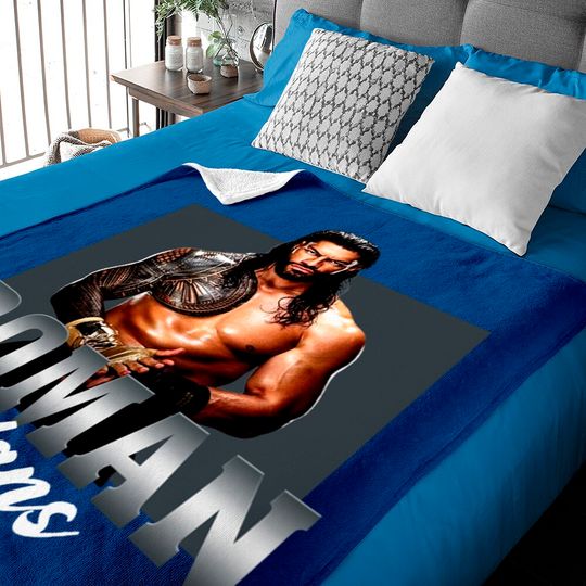 Roman Reigns Black Graphic Baby Blankets