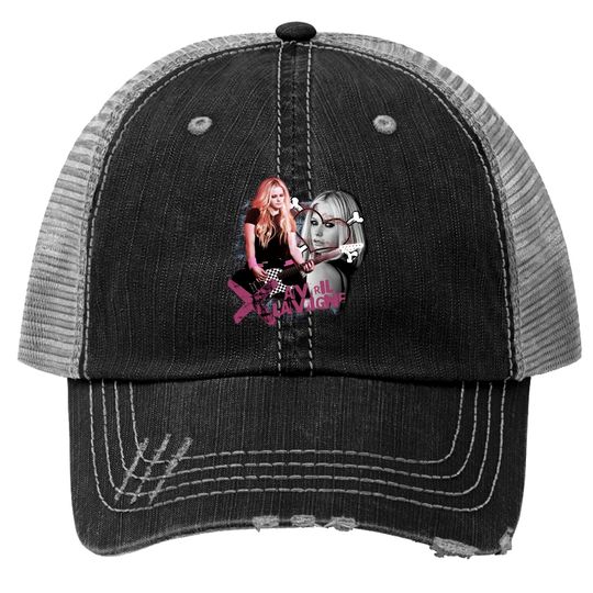 Avril Lavigne Trucker Hat | Avril Lavigne Trucker Hat | Avril Lavigne Merch | Avril Lavigne 2000s Trucker Hats