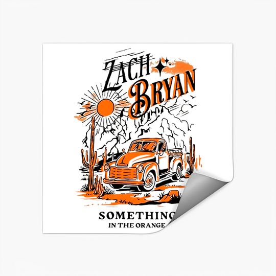 Zach Bryan Something In The Orange Stickers