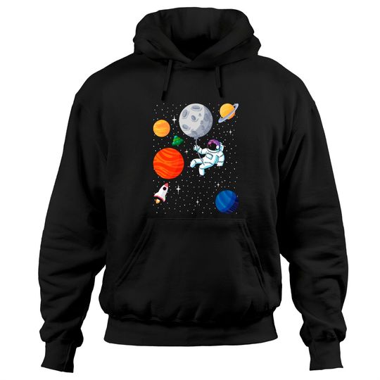 Astronaut planet space gift for kids Hoodies