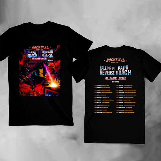 TOUR Rockzilla Summer Tour 2022 T Shirt