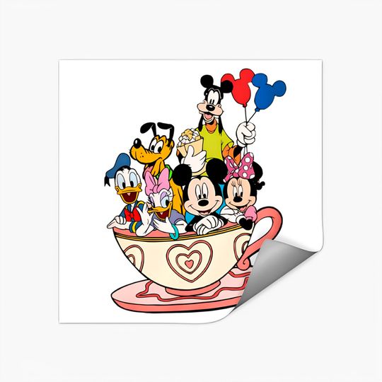 Mickey And Friends Stickers, Disney Family Stickers, Disneyland Stickers, Disneyworld Stickers, Disney Balloon Stickers, Disney Vacation Stickers