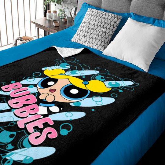 CN The Powerpuff Girls Bubbles Moves Baby Blankets Baby Blankets