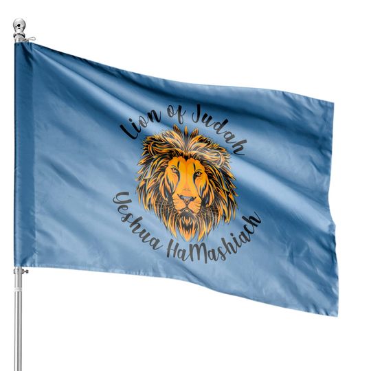 Lion of Judah Yeshua HaMashiach Savior House Flags